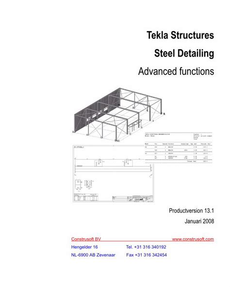 PDF Tekla Advanced Functions DOKUMEN TIPS