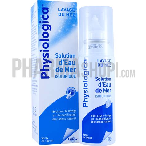 Physiologica Lavage Du Nez Solution D Eau De Mer Isotonique Spray De