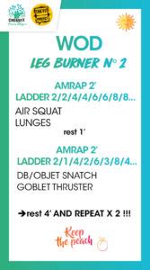 Wod Leg Burner Human Blossom Crossfit