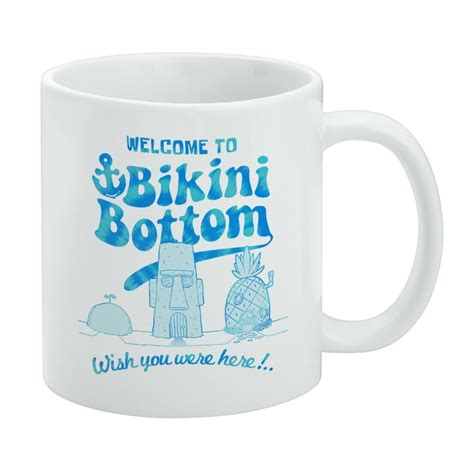 SpongeBob Bikini Bottom Welcome Ceramic Coffee Mug Novelty Gift Mugs For Coffee Tea And Hot
