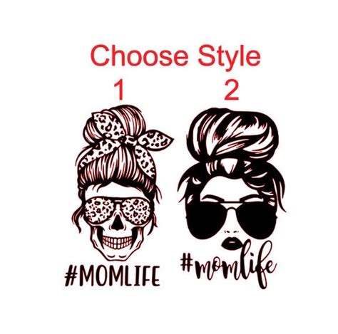 Mom Life Decal Vinyl Decal Car Window Decal Yeti Laptop Etsy