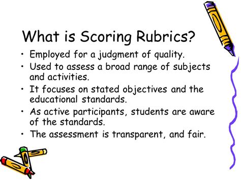 Scoring Rubric Definition