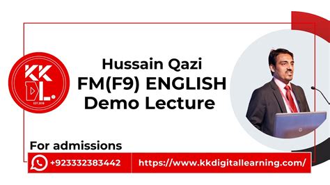 Fm F English Demo Lecture By Hussain Qazi Youtube