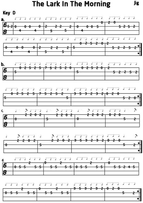 Mandolin Tab For Lark In The Morning Ukulele Music Music Sing Ukelele Banjo Violin Mandolin