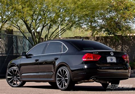 2013 Volkswagen Passat With 20 Gianelle Cuba 10 In Matte Black W Ball Cut Details Wheels