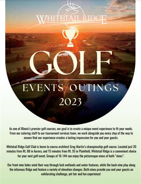 Golf Outing Information