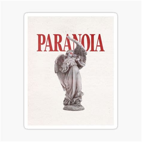 PARANOIA Sticker For Sale By Callmecaveman Redbubble