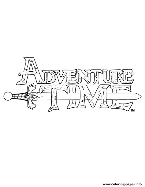 Print adventure time logo coloring pages | Adventure time coloring ...