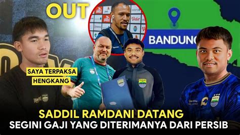 SADDIL RAMDANI DATANG Segini Gaji Yang Diterimanya Dari PersibZalnando