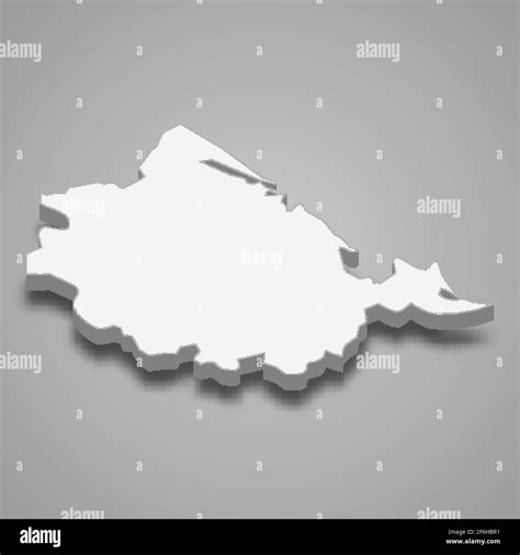 3d isometric map of Thua Thien-Hue Province of Vietnam, vector illustration Stock Vector Image ...