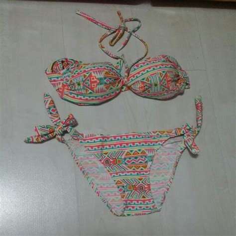 Tribal Design Bikini Women S Fashion Swimwear Bikinis Swimsuits On Carousell