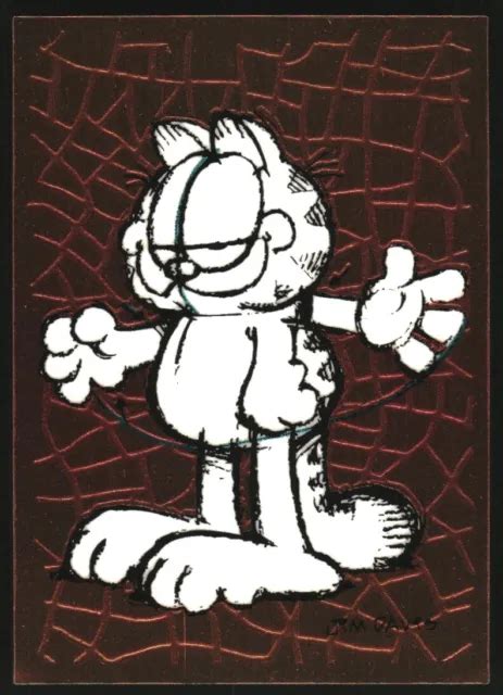 1995 GARFIELD HOLOCHROME 24 Croquis Au Crayon De Garfield Au Revoir