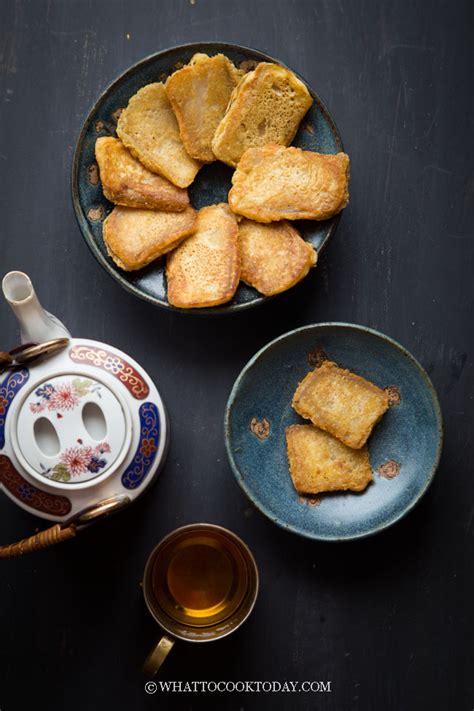 Pan Fried Nian Gao With Egg What To Cook Today