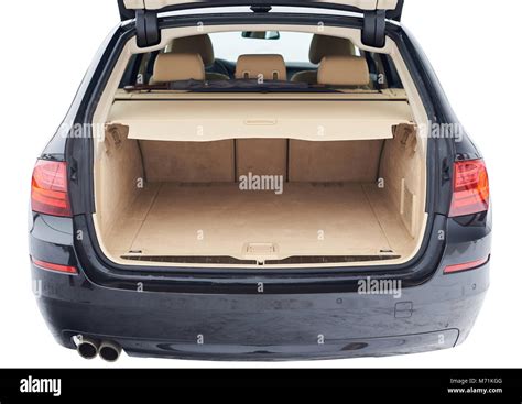 Close Up Of Clean Brown Car Trunk Empty Big Car Trunk Stock Photo Alamy