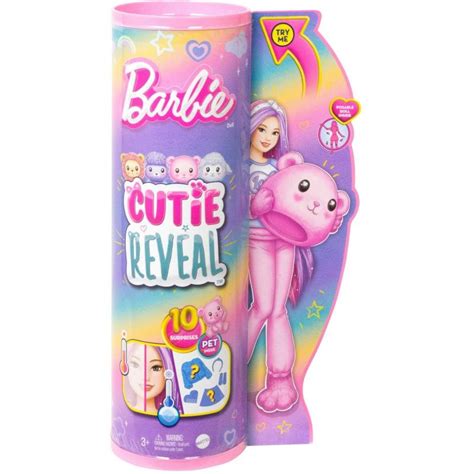 Muñeca y accesorios Barbie Cutie Reveal Oso de peluche Teddy con