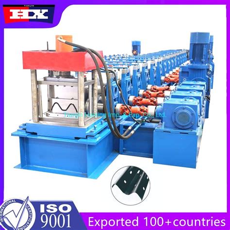 Two Beams 3 Wave Highway Guardrail Cold Roll Making Machine Road