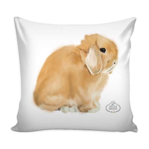 Holland Lop Pillow Cover | Napoleon Bunnyparte