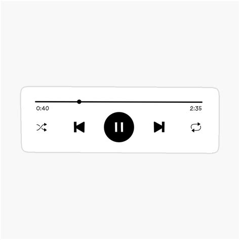 Spotify Play Bar Sticker By Megzz Eh In 2021 Music Stickers Cute Patterns Wallpaper Stickers