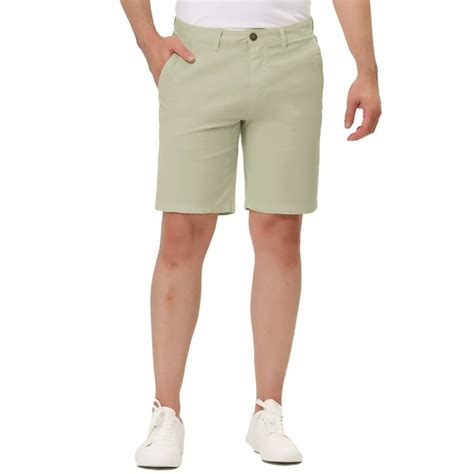 Lars Amadeus Mens Summer Solid Color Slim Fit Flat Front Walk Chino