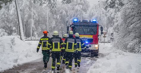 Starke Schneefälle Dezember 2023 FFW Langenargen