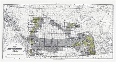 A Map of part of the North-West Territories of Canada, showing local ...