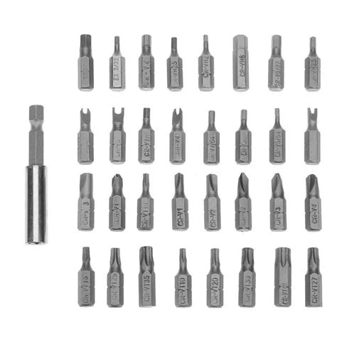 33pcs Torx Magnetic Security Tamper Proof Bit Set Torq Torx Hex Star