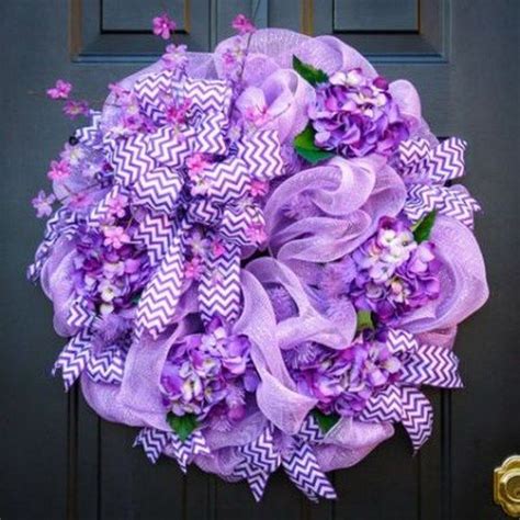 The Best Spring Door Wreath Ideas 06 Deco Mesh Floral Wreath Spring Door Wreaths Deco Mesh