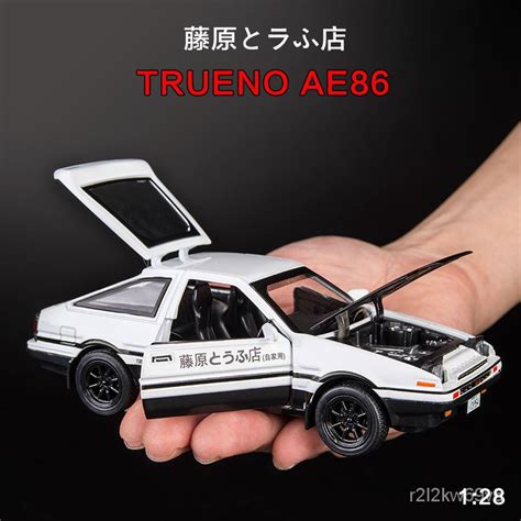 128 Initial D Toyota Ae86 Alloy Metal Toy Car Model Diecast Toy