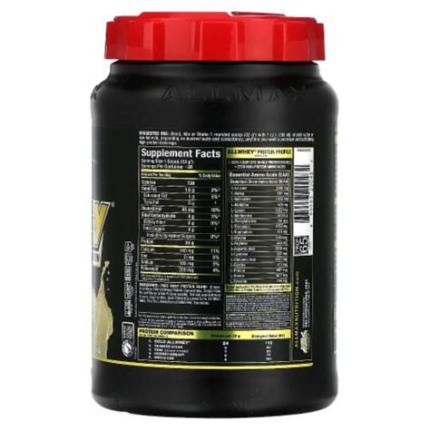 ALLMAX Gold AllWhey Premium Whey Protein French Vanilla 2 Lbs 907 G