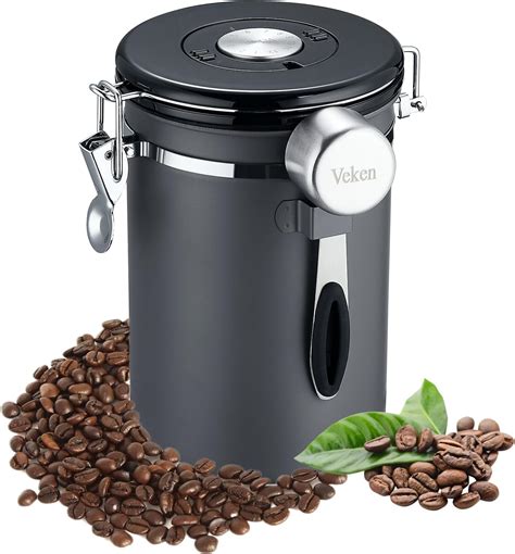 Amazon Veken Coffee Canister Airtight Stainless Steel Kitchen