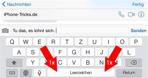 Punkt Setzen Auf Der Iphone Tastatur So Gehts Schneller