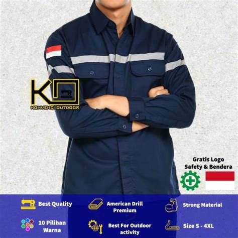 Promo Promo Baju Seragam Atasan Kemeja Safety Wearpack Proyek Warepack