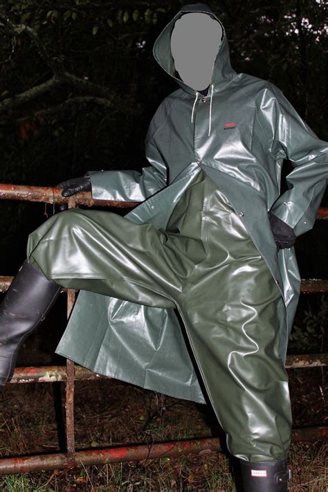 Long Pvc Raincoat Regenmode