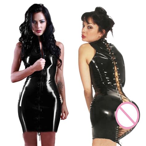 Vestido De Piel Sint Tica Para Mujer Traje Er Tico De Stripper