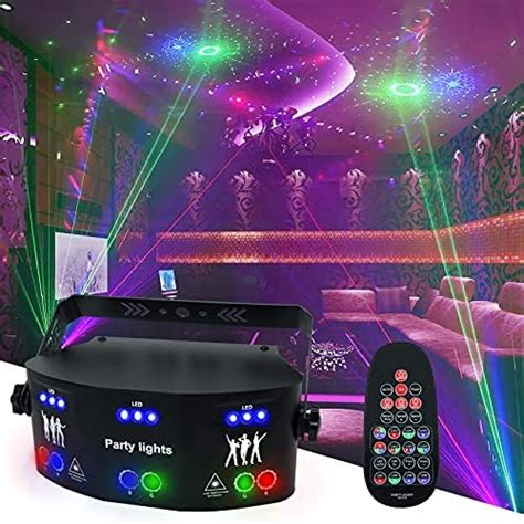 Amazon Luces De Fiesta Ojos Rgb Para Dj Luces Estrobosc Picas