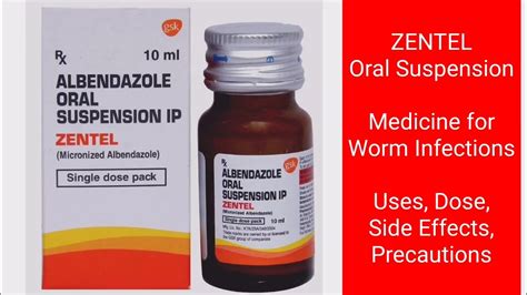 Zentel Oral Suspension Medicine For Worm Infections Medpharma X