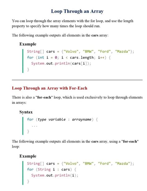 Learn Java Arrays Session Pdf Connect Techs