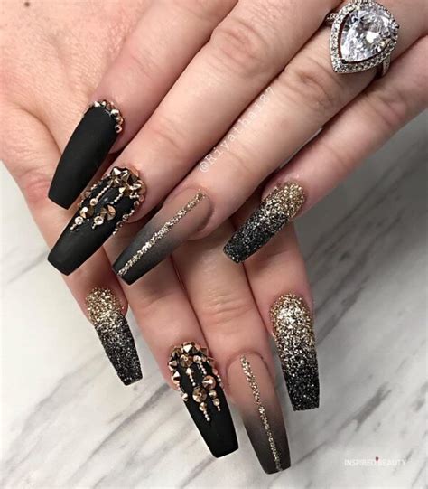 38 Stunning Coffin Nails With Diamonds Page 3 Of 7 Inspired Beauty