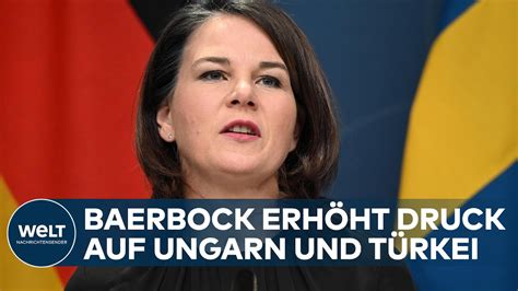 BAERBOCK IN SKANDINAVIEN Außenministerin fordert schnelle NATO