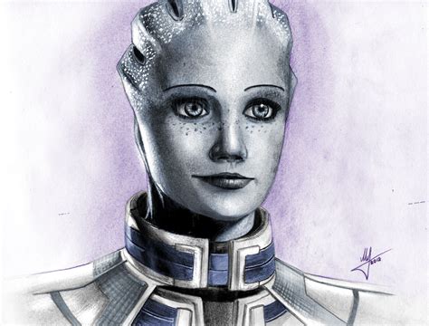 Liara Tsoni By Andrey Mass Effect Mass Effect