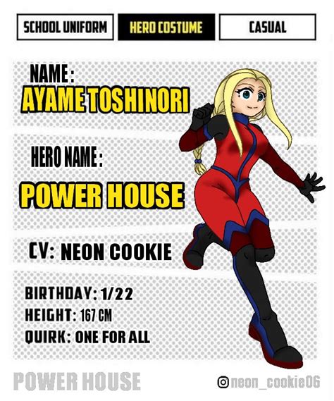 Mha Character Sheet Hero Costume By Neonmog0o0 On Deviantart