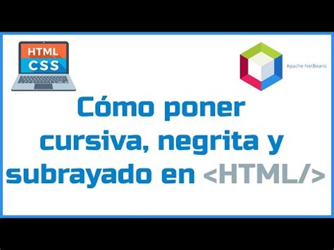 Cómo poner cursiva negrita y subrayado en HTML YouTube