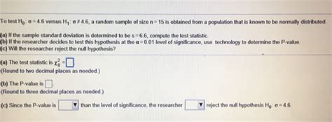 solved  test ho    ho  random sample  cheggcom