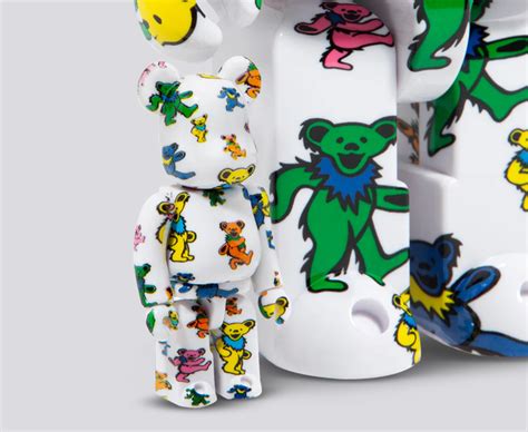 Medicom Buy Bearbrick Grateful Dead Dancing Bear 100 And 400 Multi