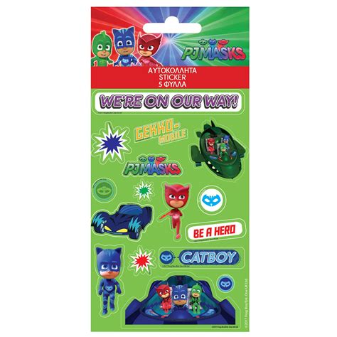 Διακάκης Αυτοκόλλητα Pj Masks Plaisio