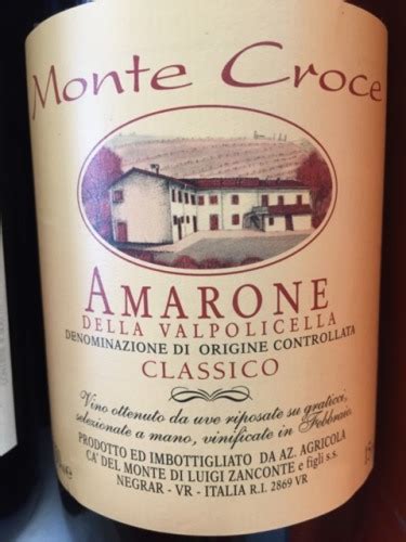 Ca Del Monte Monte Croce Amarone Della Valpolicella Classico Vivino