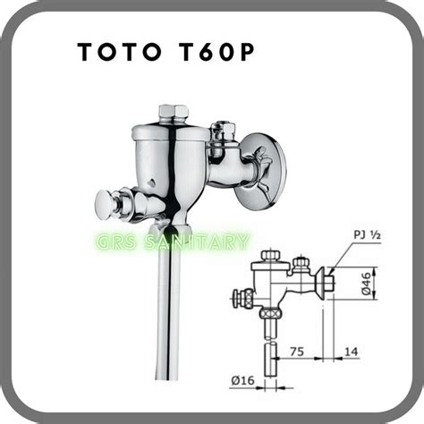 Jual Promo Urinal Flush Valve Push Kran Urinal Toto T60P T60 T60P