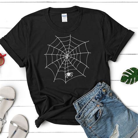 Spider Web Shirt Happy Halloween Shirt Halloween Shirt For Etsy