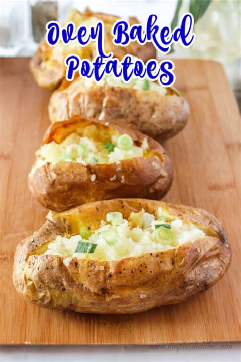 Oven Baked Potatoes Simplesidedishes