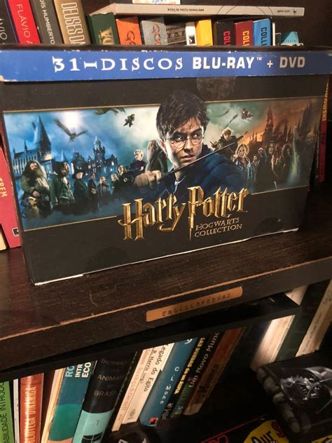 Box Harry Potter Hogwarts Collection 31 Discos Blu Ray Dvd Filme